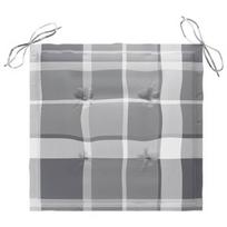 Kėdžių pagalvėlė VLX Garden Chair Cushions 314072, balta/pilka, 500 mm x 500 mm, 4 vnt.