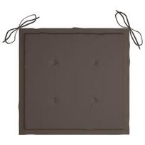 Kėdžių pagalvėlė VLX Garden Chair Cushions 314054, tamsiai ruda, 500 mm x 500 mm, 4 vnt.