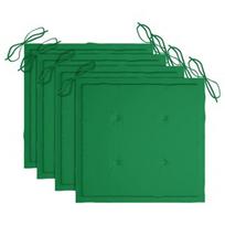 Kėdžių pagalvėlė VLX Garden Chair Cushions 47592, žalia, 400 mm x 400 mm, 4 vnt.