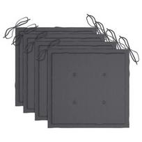 Kėdžių pagalvėlė VLX Garden Chair Cushions 47588, antracito, 400 mm x 400 mm, 4 vnt.