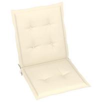 Kėdžių užvalkalas VLX Garden Chair Cushions 47552, kreminė, 1000 mm x 500 mm, 2 vnt.