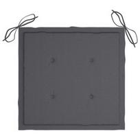 Kėdžių pagalvėlė VLX Garden Chair Cushions 314038, antracito, 500 mm x 500 mm, 4 vnt.