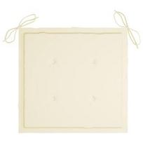 Kėdžių pagalvėlė VLX Garden Chair Cushions 47599, kreminė, 500 mm x 500 mm, 2 vnt.