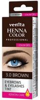 Antakių ir blakstienų dažai Venita Henna Eyelashes and Eyebrow Black