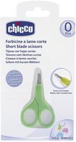 zirklutes, - Žirklės Chicco Short Blade Scissors Green - 1 nuotrauka