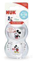 Silikoninis čiulptukas NUK Mickey, 6-18 mėn, 2 vnt.
