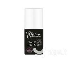 Matinis gelinio nagų lako viršutinis sluoksnis Elisium Total Matte 9 g