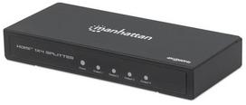MANHATTAN 4K 4-Port HDMI Splitter black 4K60Hz AC Powered