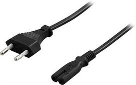 DELTACO grounded appliance cable for connection between unit and wall socket, straight CEE 7/16 to s