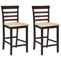 Baro kėdė VLX Bar Stools 241704, ruda/smėlio, 2 vnt.