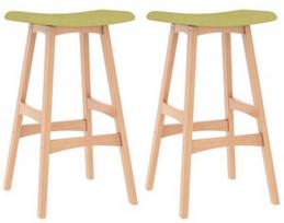 Baro kėdė VLX Bar Chairs 289392, žalia, 2 vnt.