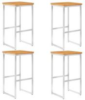 Baro kėdė VLX Bar Chairs 46507, ruda, 4 vnt.