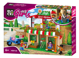 Konstruktorius Blocki MyGirls Pizzeria Lary, KB0120, 263vnt.