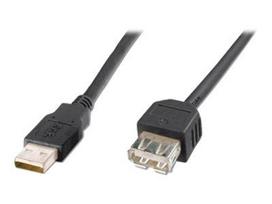 ASSMANN USB extension cable type A M/F 1.8m USB 2.0 suitable black