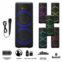 kolonele karaoke - N-GEAR Let's Go Party 72 - Karaoke, juoda, 450 W - 3 nuotrauka