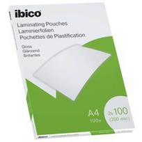 Laminavimo vokeliai Ibico, A4, 216x303 mm, 100 mik., blizgūs, 100 vnt.