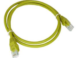 pvc tinklai - ALANTEC Patch-cord U/UTP kat.5e PVC 0.25m żółty - 1 nuotrauka