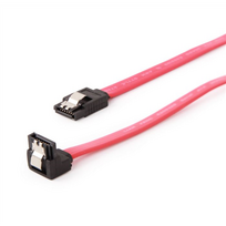 sata data iii cable - Cablexpert CC-SATAM-DATA90 Serial ATA III 50cm data cable with 90 degree bent connector - 1 nuotrauka