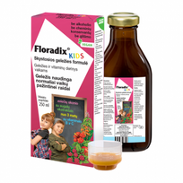 vitaminai vaikams -  FLORADIX geležies ir vitaminų derinys vaikams, nuo 3 m., 250 ml+matavimo indelis - 1 nuotrauka