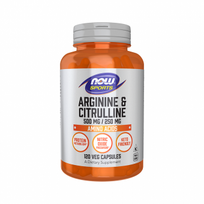 now arginine -  NOW ARGININE, 500 MG & CITRULLINE, 250 MG, 120 kapsulių - 1 nuotrauka