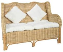 Lauko sofa VLX 2-Seater With Cushion, smėlio/kreminė, 120 cm x 84 cm x 90.5 cm