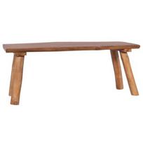 Suoliukas VLX Solid Teak Wood 288817, rudas, 120 cm x 40 cm x 46 cm
