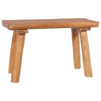 Suoliukas VLX Solid Teak Wood 288816, rudas, 80 cm x 40 cm x 46 cm