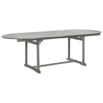 Lauko stalas VLX, pilkas, 160 - 240 x 100 x 75 cm