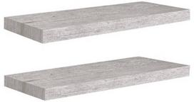 Sieninė lentyna VLX Concrete 326598, pilka, 60 cm x 23.5 cm x 3.8 cm