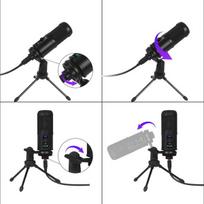 kondensatoriniai mikrofonai - Varr Gaming Tube, black (45589) - 4 nuotrauka