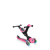 globber go up - Globber GO-UP Deluxe Lights / Deep pink (5 in 1) 2021 - 3 nuotrauka