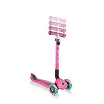 globber go up - Globber GO-UP Deluxe Lights / Deep pink (5 in 1) 2021 - 4 nuotrauka