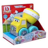 Sunkioji technika BB Junior Drive'N Rock Cement Mixer Truck, geltona