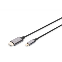 usb c hdmi adapteris - Adapteris Digitus DA-70821 9454434, juoda, 1.8 m - 1 nuotrauka