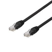 DELTACO U/UTP Cat6, 2m, UV atsparus, 250MHz, Delta sertifikuotas, LSZH, juodas / TP-62