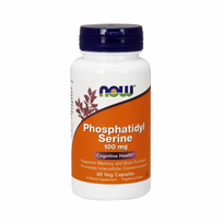 fosfatidilserinas 100 -  NOW PHOSPHATIDYL SERINE 100 MG, 60 kapsulių - 1 nuotrauka