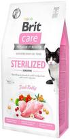 Sausas kačių maistas Brit Care Sterilised Sensitive, triušiena, 7 kg