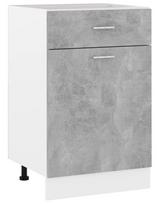 Apatinė virtuvinė spintelė VLX Chipboard 801224, pilka, 500 mm x 460 mm x 815 mm