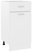 Apatinė virtuvinė spintelė VLX Chipboard, balta, 460 mm x 400 mm x 815 mm