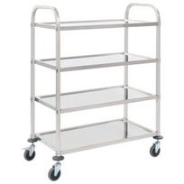 Lentyna VLX 4-Tier 50916, sidabro, 1070 mm x 550 mm x 1250 mm
