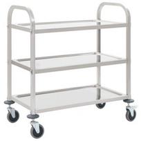 Lentyna VLX 3-Tier 50915, sidabro, 950 mm x 450 mm x 835 mm