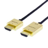 DELTACO HDMI-HDMI, itin plonas, 3.0m / HDMI-1043-K