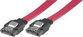 DELTACO SATA / SAS cable, locking clips, straight-straight, 0.5m Standard Serial ATA / SAS cable wit