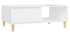 Kavos staliukas VLX Coffee Table, baltas, 900 mm x 600 mm x 350 mm