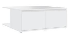 Kavos staliukas VLX Coffee Table, baltas, 800 mm x 800 mm x 310 mm