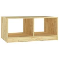 Kavos staliukas VLX Solid Pinewood, rudas, 750 mm x 500 mm x 335 mm