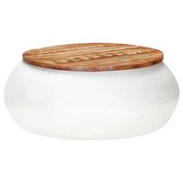 Kavos staliukas VLX, rudas/baltas, 680 mm x 680 mm x 300 mm