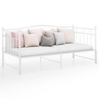 Sofa-lova VLX Pull-Out Metal 324783, balta, 206.5 x 95 x 89.5 cm