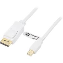 DELTACO DisplayPort - mini DisplayPort, baltas, 1.0m / DP-1110