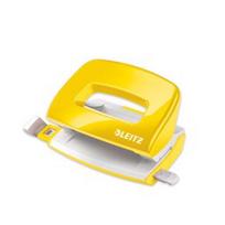 Leitz NeXXt Hole Punch WOW Mini 2-hole / 10sheets, 10 sheets, Yellow, Metal, Plastic, 8 cm, 5.5 mm, A4, A5, A6